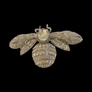 Large Sparkling Bee Brooch